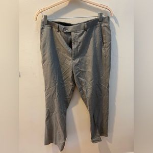 Men’s gray slim dress pants